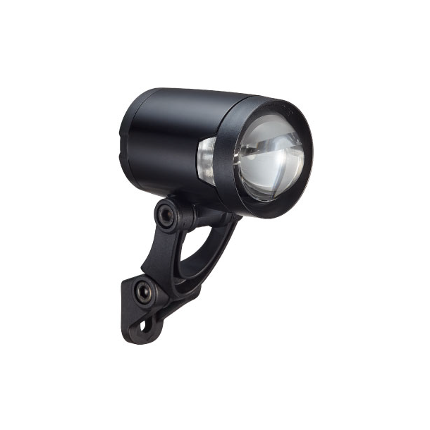 Forlygte Herrmans H-Black Pro dynamo - on/off funktion - med beslag - 200 lumen