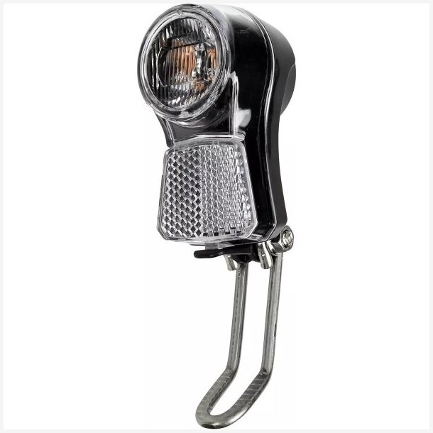 Cykel forlygte Edge Swift 2.0 - 1 LED med reflektion - inkl. batterier