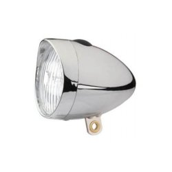 Forlygte Edge Retro 3 led tnd/sluk - inkl. batterier - krom