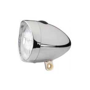 Forlygte Edge Retro 3 led tnd/sluk - inkl. batterier - krom