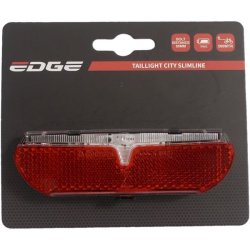 Baglygte Edge City Slimline - 50/80mm - inkl. batterier