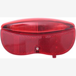 Baglygte Edge City Luxe - 3 lysdioder med batterier - 80mm