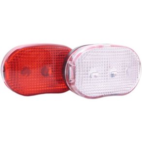 LED lygtest Edge City - 3 LED - for + bag - inklusive batterier