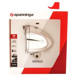 Spanninga forlygte Swingo XDOc on/off dynamo 20 lux krom