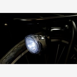 Forlygte Spanninga Swingo XB LED med Reflektor/Batterier - Krom