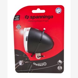 Forlygte Spanninga Swingo XB LED med reflektor/batterier - sort