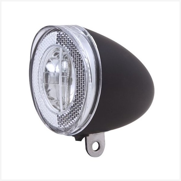 Forlygte Spanninga Swingo XB LED med reflektor/batterier - sort
