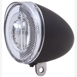 Forlygte Spanninga Swingo XB LED med reflektor/batterier - sort