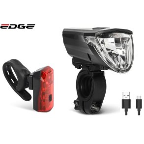 Lygtest Edge Razor 60 Lux - USB - StVZO godkendt (inkl. bremselysfunktion)