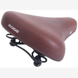 Cykelsadel Edge City Retro - mrkebrun
