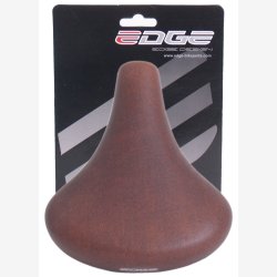 Cykelsadel Edge City Retro - mrkebrun
