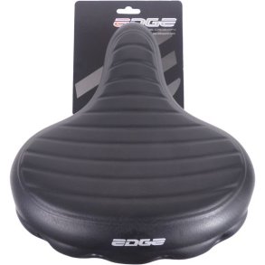 Cykelsadel Edge Urban XL Wave - sort