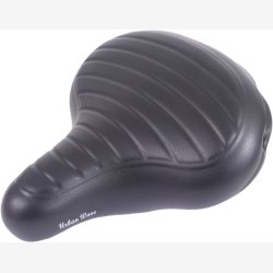 Cykelsadel Edge Urban XL Wave - sort