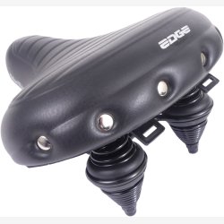 Cykelsadel Edge Urban XL Wave - sort