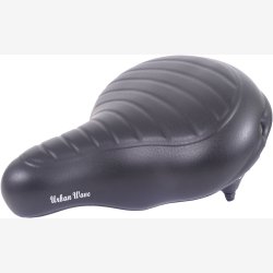 Cykelsadel Edge Urban XL Wave - sort