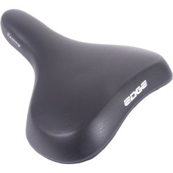 Cykelsadel Edge Towny med memoryskum - sort