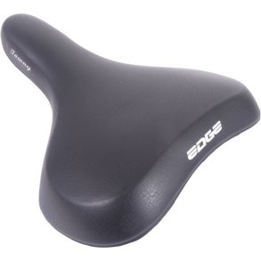 Cykelsadel Edge Towny med memoryskum - sort