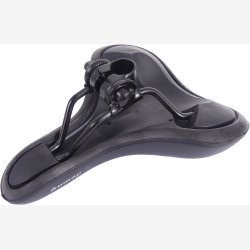 Cykelsadel Edge Towny med memoryskum - sort