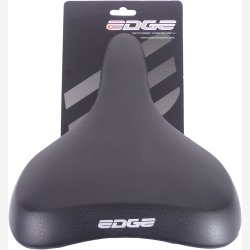 Cykelsadel Edge Towny med memoryskum - sort