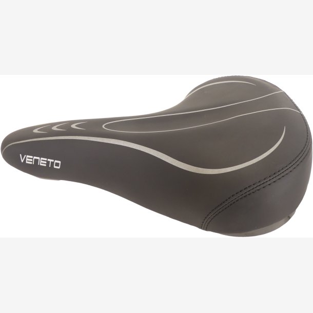 Saddle Edge Veneto incl. Pick-up bracket and rear light - black