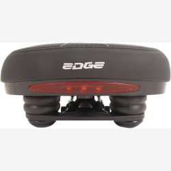 Saddle Edge Veneto incl. Pick-up bracket and rear light - black