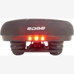 Saddle Edge Veneto incl. Pick-up bracket and rear light - black