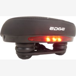 Saddle Edge Veneto incl. Pick-up bracket and rear light - black