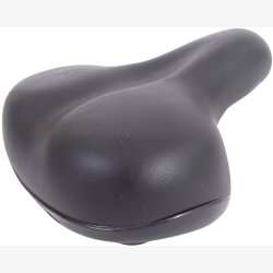 Cykelsadel Edge City Soft inkl. sadelstrop - sort