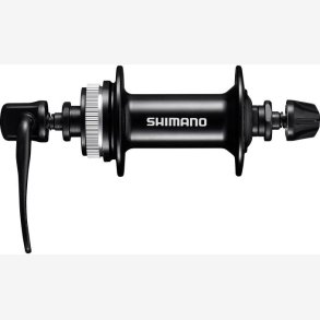 Front hub 8/9/10 speed Shimano FH-MT200-B - 36 holes Center Lock Bremse disc mounting - black