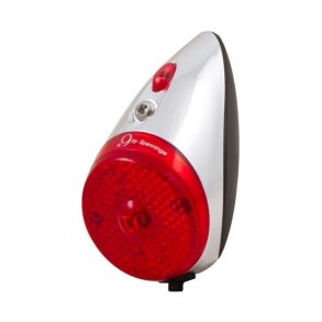 Baglygte Spanninga Retro nr.9 XB krom/sort - til bagskrm