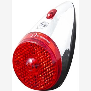 Forlygte Spanninga Retro nr.9 XDS dynamo - chrome/black