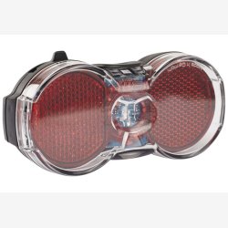 Baglygte til bagagebrer Busch &amp; Mller FlatPlus - sort