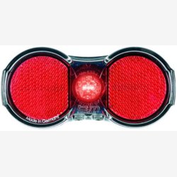 Baglygte til bagagebrer Busch &amp; Mller FlatPlus - sort