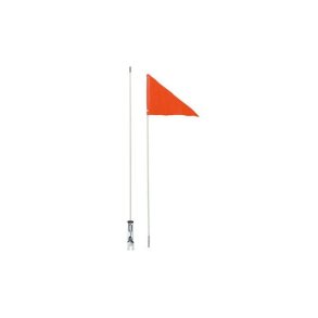 Cykelflag Icetoolz med delbar glasfiberstang 150 cm - orange