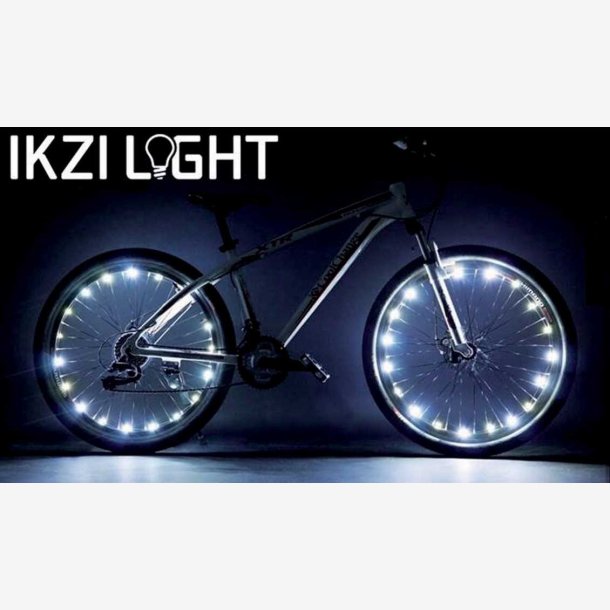 LED egerlys til cykelhjul IKZI - til 2 hjul, bl LED