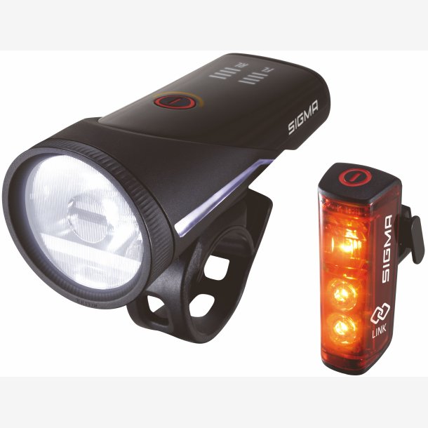 Lighting set Sigma Aura 100 USB Forlygte + Blaze Link Baglygte