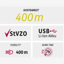 Lighting set VDO Eco Light M30 USB + RED USB