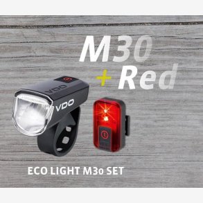Lighting set VDO Eco Light M30 USB + RED USB
