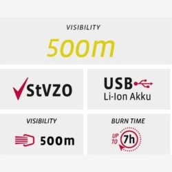 Lighting set VDO Eco Light M60 USB + RED USB