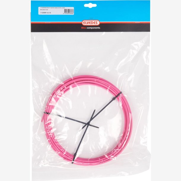 Bremse yderkappe (bremse) Elvedes med Teflon foring 4,9mm - 10 meter p rulle - pink