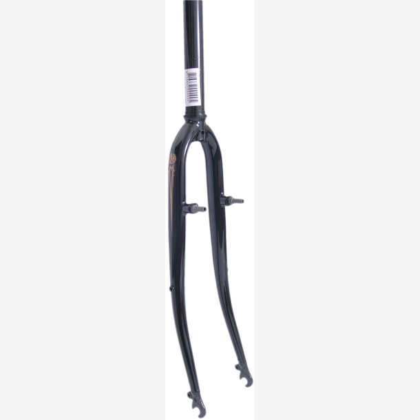 Front fork 28" with 1 1/8" ahead steerer - V-Bremse pivot - glossy black