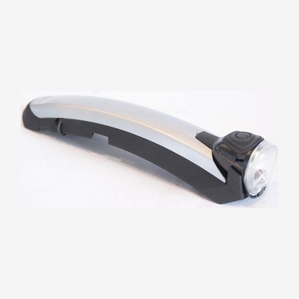 Forlygte Gazelle Fenderlight V2 hub dynamo - silver/black