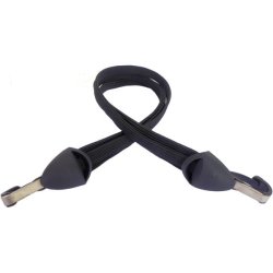 Bagagebrerstrop 28" Gazelle med krog i rustfrit stl / kort 55 cm - sort