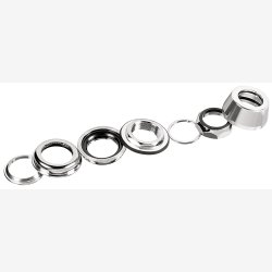 Headset 1 1/8" Ergotec A118SGK semi-integrated with thread - silver