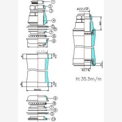 Head Set Tecora 1" semi-integrated - black