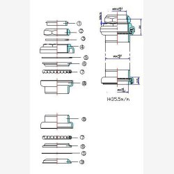 Head Set Tecora 1" +1-1/8" 22,2-25,0-30,0