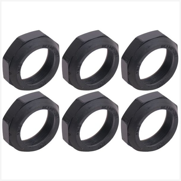 Styrehovedm�trik Bofix 1"-1/8" - sort (6 stk.)