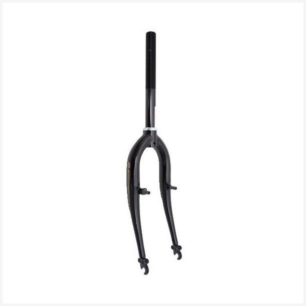 Gaffel 26" ATB med 1" Gaffelrr - bremseknaster - blank sort