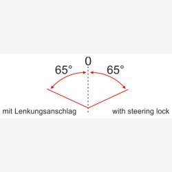 Head Set Ergotec A118AC-ES ahead with 65&deg; Styr lock 1 1/8" without thread - black