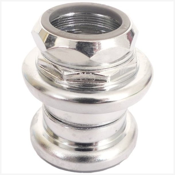 Styrfitting Ergotec S118GK 1 1/8" med gevind - krom